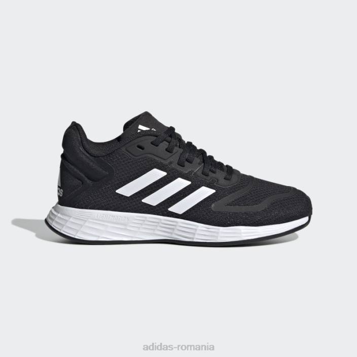 Adidas pantofi albi duramo 10 copii alb negru 2JBN3598