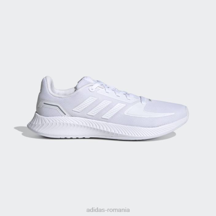 Adidas pantofi albi runfalcon 2.0 adidas copii alb/gri 2JBN18153