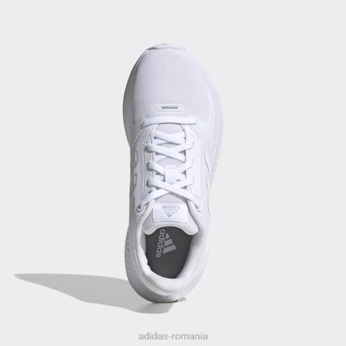 Adidas pantofi albi runfalcon 2.0 adidas copii alb/gri 2JBN18153