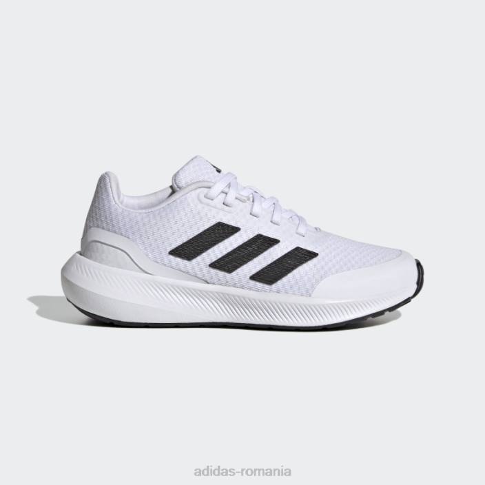 Adidas pantofi albi runfalcon 3 dantela copii alb negru 2JBN17968