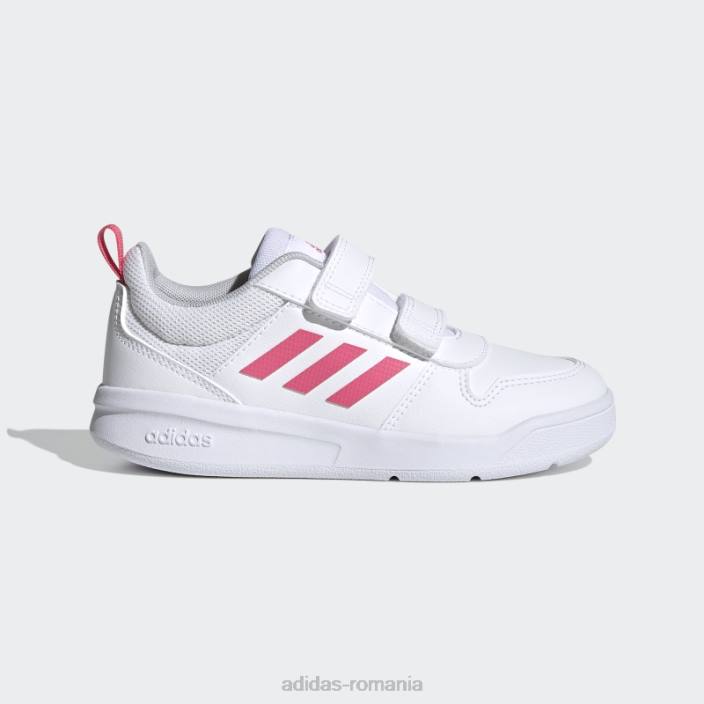 Adidas pantofi albi tensauri copii alb/roz real 2JBN18263