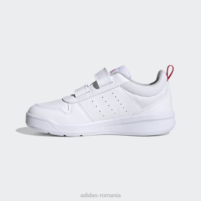 Adidas pantofi albi tensauri copii alb/roz real 2JBN18263