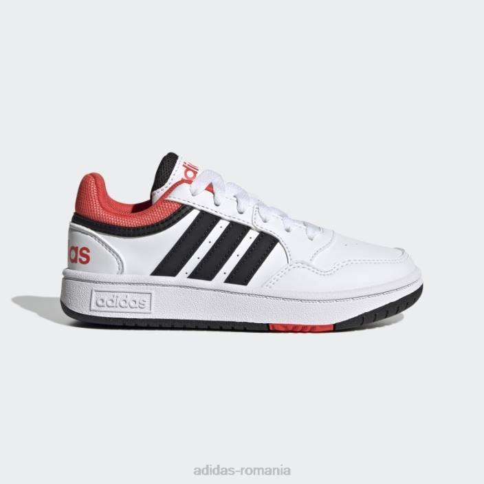Adidas pantofi cerc alb copii alb/negru/rosu 2JBN11408