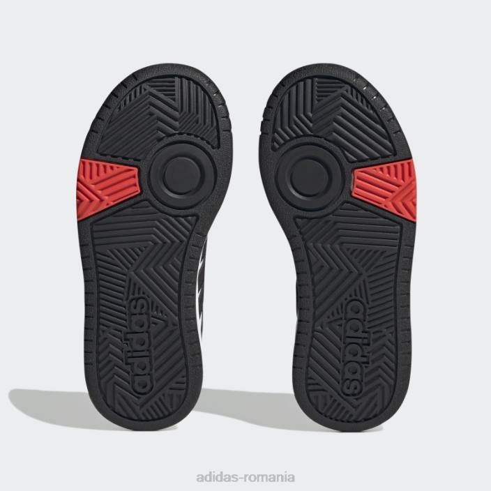 Adidas pantofi cerc alb copii alb/negru/rosu 2JBN11408