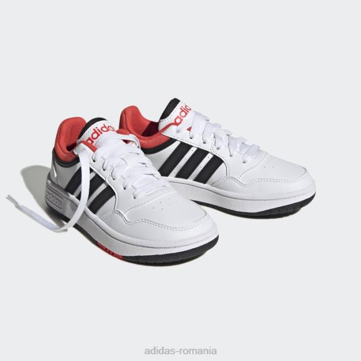 Adidas pantofi cerc alb copii alb/negru/rosu 2JBN11408