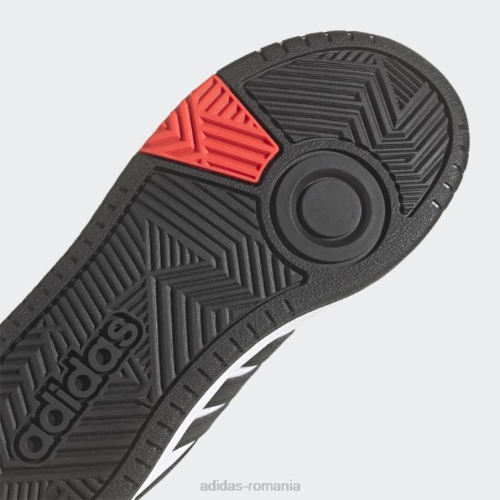 Adidas pantofi cerc alb copii alb/negru/rosu 2JBN11408