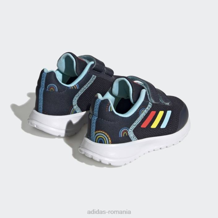 Adidas pantofi cu cârlig și buclă cu două curele tensaur run cerneală copii cerneală/portocaliu îndrăzneț/galben 2JBN17821