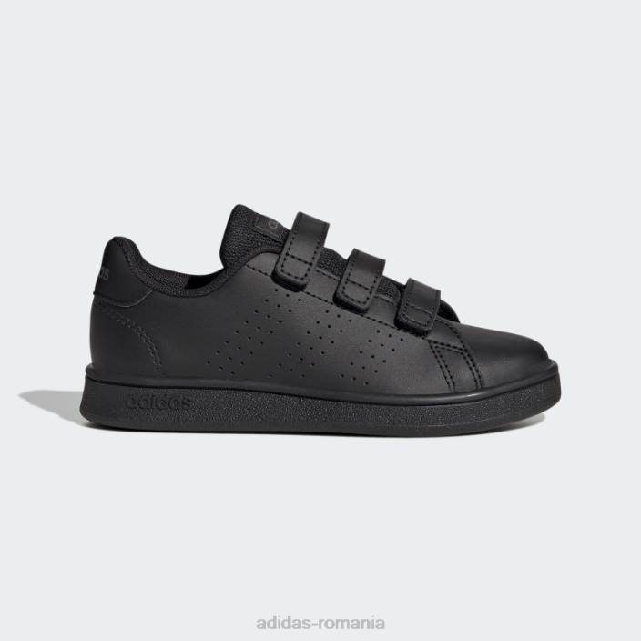 Adidas pantofi cu cârlig și buclă de stil de viață avantaje court negru adidas copii gri inchis 2JBN17646