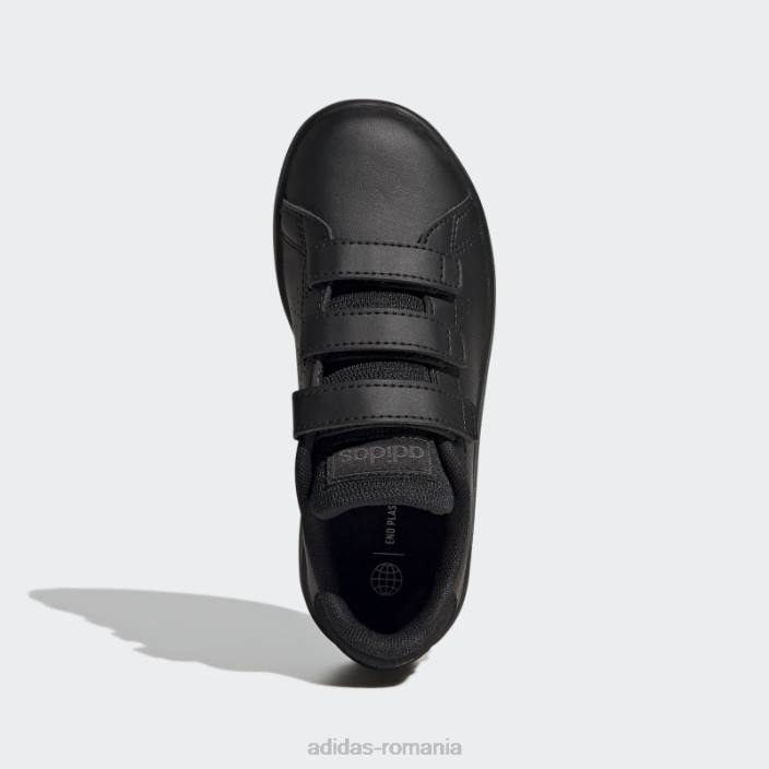 Adidas pantofi cu cârlig și buclă de stil de viață avantaje court negru adidas copii gri inchis 2JBN17646