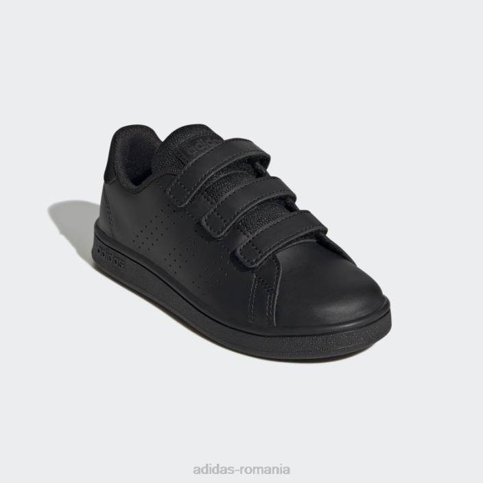 Adidas pantofi cu cârlig și buclă de stil de viață avantaje court negru adidas copii gri inchis 2JBN17646