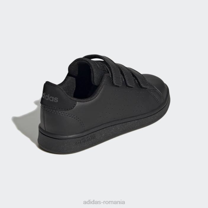 Adidas pantofi cu cârlig și buclă de stil de viață avantaje court negru adidas copii gri inchis 2JBN17646