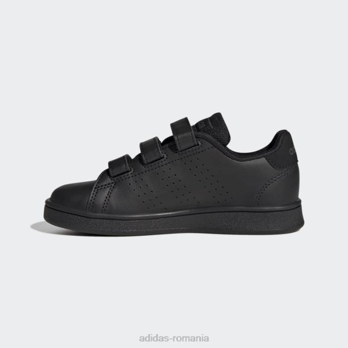 Adidas pantofi cu cârlig și buclă de stil de viață avantaje court negru adidas copii gri inchis 2JBN17646