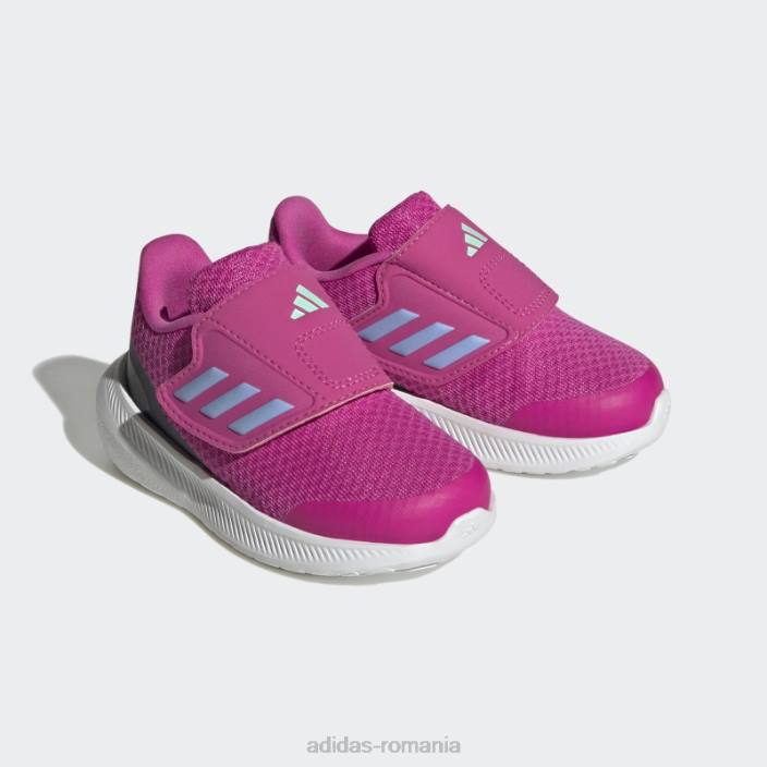Adidas pantofi cu cârlig și buclă runfalcon 3.0 fucsia copii fucsia/zori albastru/negru 2JBN17804