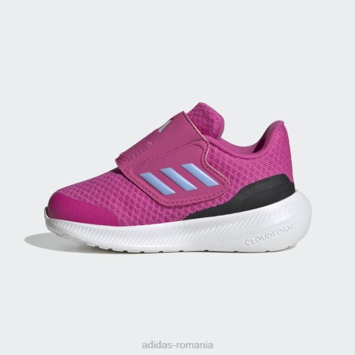 Adidas pantofi cu cârlig și buclă runfalcon 3.0 fucsia copii fucsia/zori albastru/negru 2JBN17804