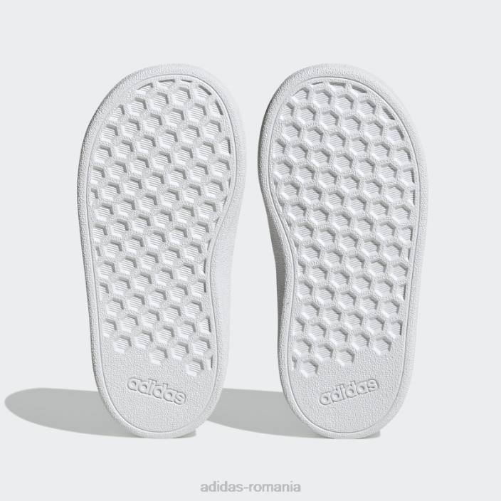 Adidas pantofi cu cârlig și buclă stil de viață grand court verde curte copii negru/albastru/verde curte 2JBN11221