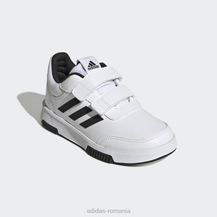 Adidas pantofi cu cârlig și buclă stilați, negri copii alb negru 2JBN17713