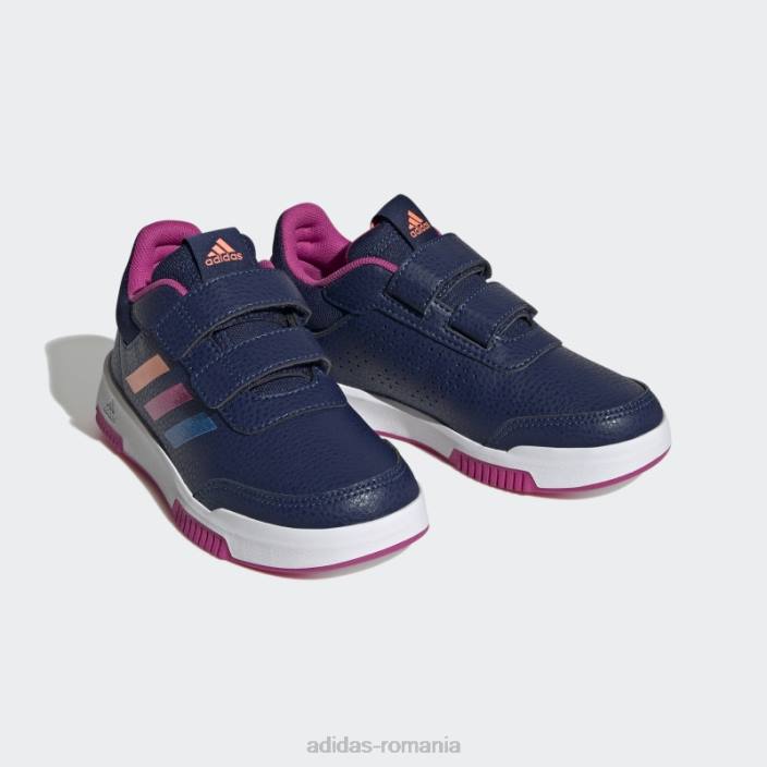 Adidas pantofi cu cârlig și buclă tensaur albastru închis copii albastru închis/fucsia/albastru 2JBN17665
