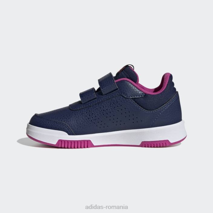 Adidas pantofi cu cârlig și buclă tensaur albastru închis copii albastru închis/fucsia/albastru 2JBN17665