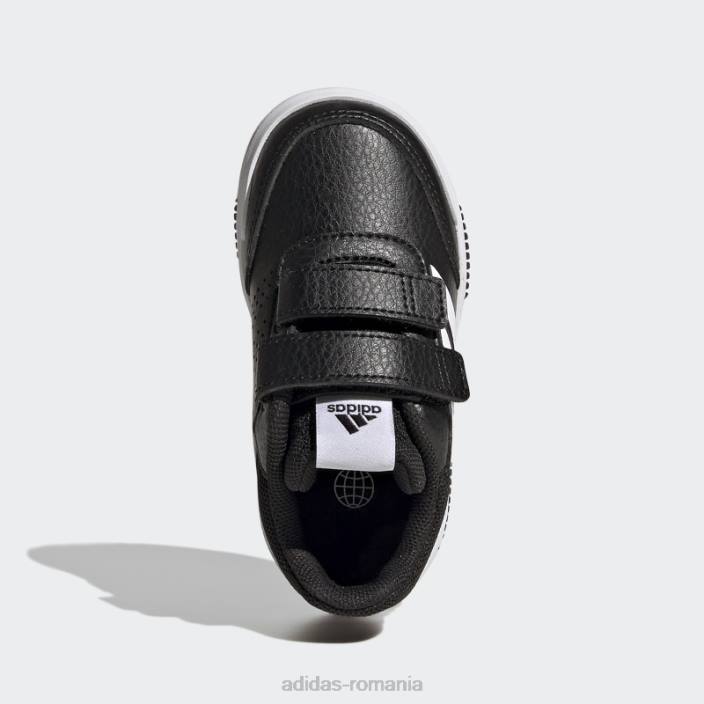 Adidas pantofi cu cârlig și buclă tensaur albi copii alb negru 2JBN17689