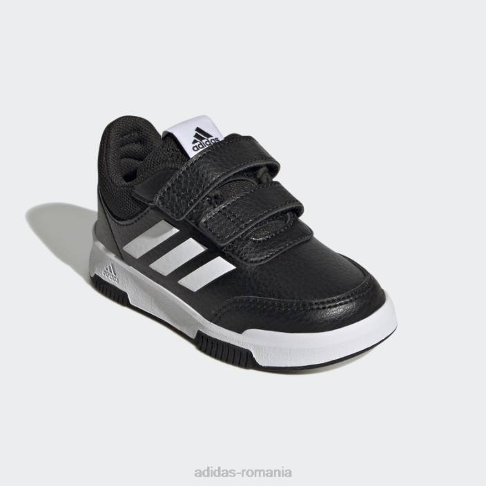 Adidas pantofi cu cârlig și buclă tensaur albi copii alb negru 2JBN17689
