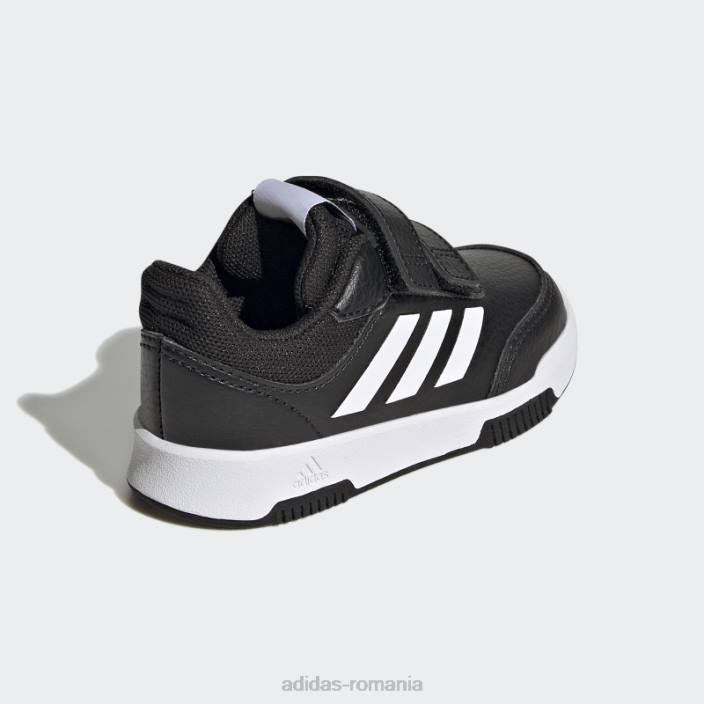 Adidas pantofi cu cârlig și buclă tensaur albi copii alb negru 2JBN17689