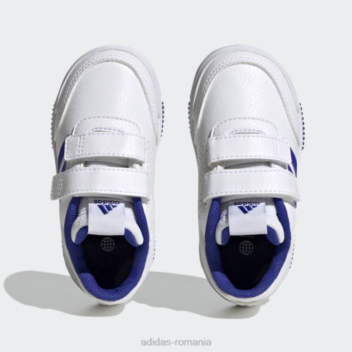 Adidas pantofi cu cârlig și buclă tensaur eleganti copii alb/albastru/negru 2JBN17757