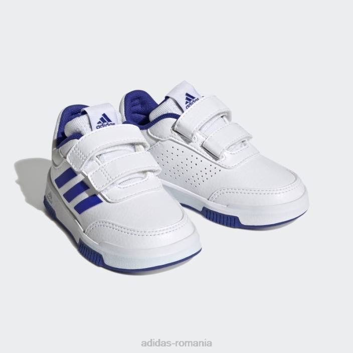 Adidas pantofi cu cârlig și buclă tensaur eleganti copii alb/albastru/negru 2JBN17757