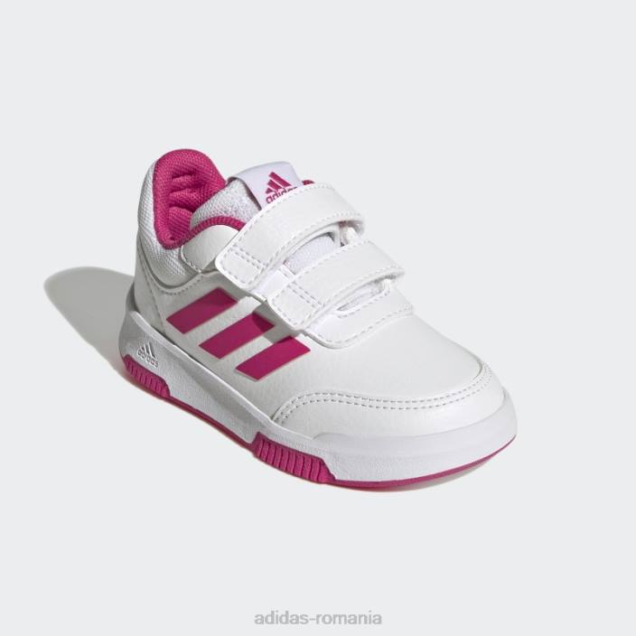 Adidas pantofi cu cârlig și buclă tensaur magenta real copii alb/magenta real/negru 2JBN17673