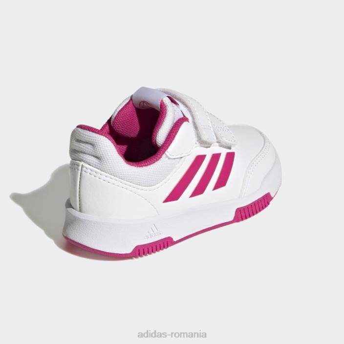 Adidas pantofi cu cârlig și buclă tensaur magenta real copii alb/magenta real/negru 2JBN17673