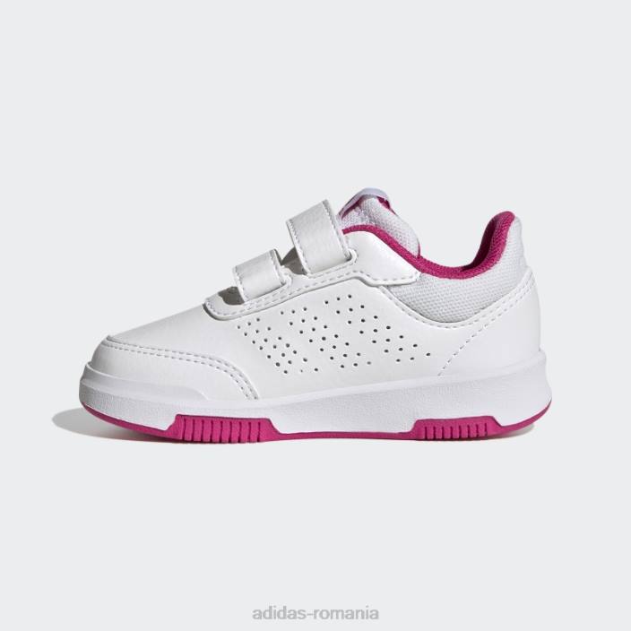 Adidas pantofi cu cârlig și buclă tensaur magenta real copii alb/magenta real/negru 2JBN17673