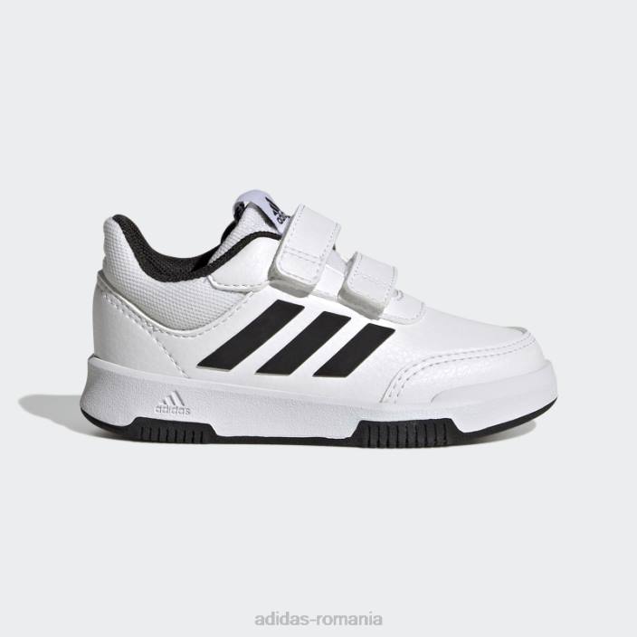 Adidas pantofi cu cârlig și buclă tensaur moda neagră copii alb negru 2JBN17811