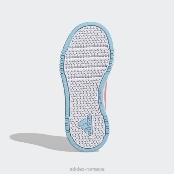 Adidas pantofi cu cârlig și buclă tensaur roz adidas copii roz/alb/albastru 2JBN18111