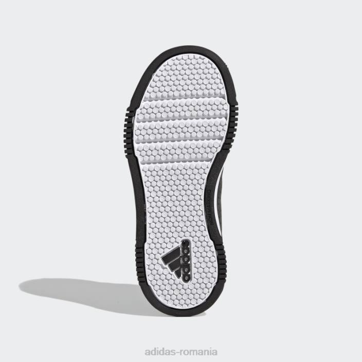 Adidas pantofi cu cârlig și buclă tensauri negre copii alb negru 2JBN17627