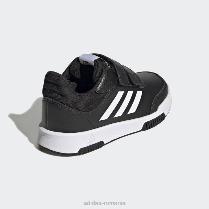 Adidas pantofi cu cârlig și buclă tensauri negre copii alb negru 2JBN17627