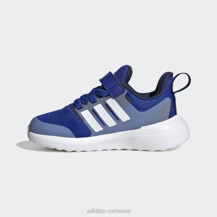Adidas pantofi cu curea de sus cu dantela elastica fortarun 2.0 cloudfoam albastru copii albastru alb 2JBN11306