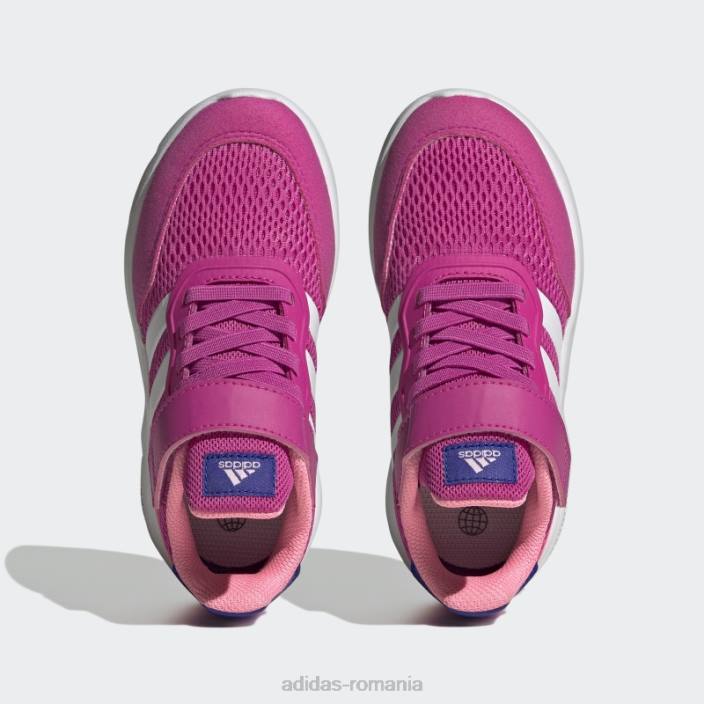 Adidas pantofi cu curea din dantelă elastică nebzed fucsia copii fucsia/alb 2JBN11344