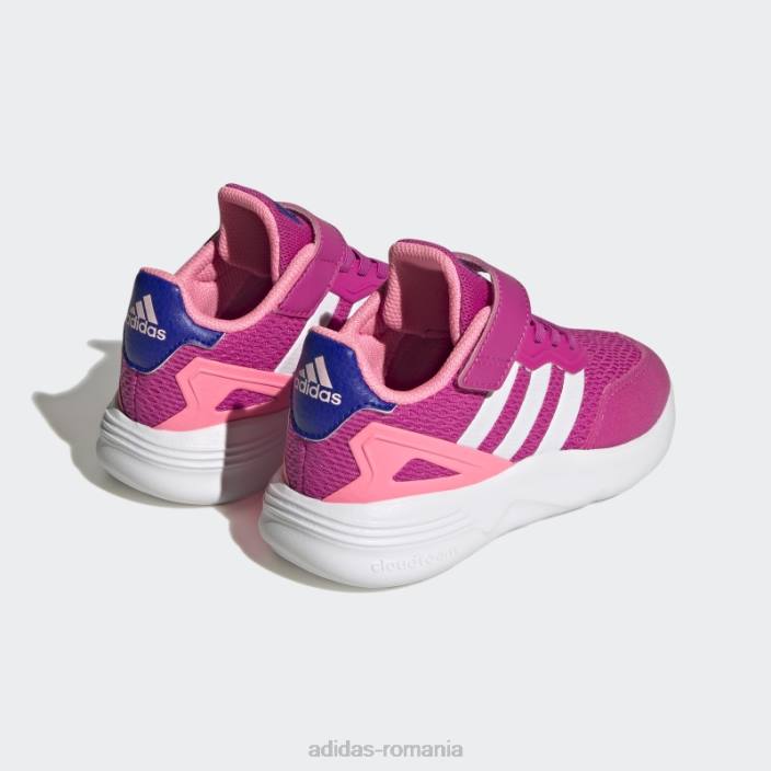 Adidas pantofi cu curea din dantelă elastică nebzed fucsia copii fucsia/alb 2JBN11344
