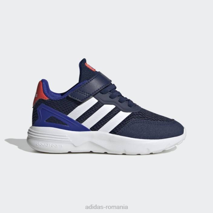 Adidas pantofi cu curea superioară din dantelă elastică nebzed albastru închis copii albastru închis/alb/albastru 2JBN17897