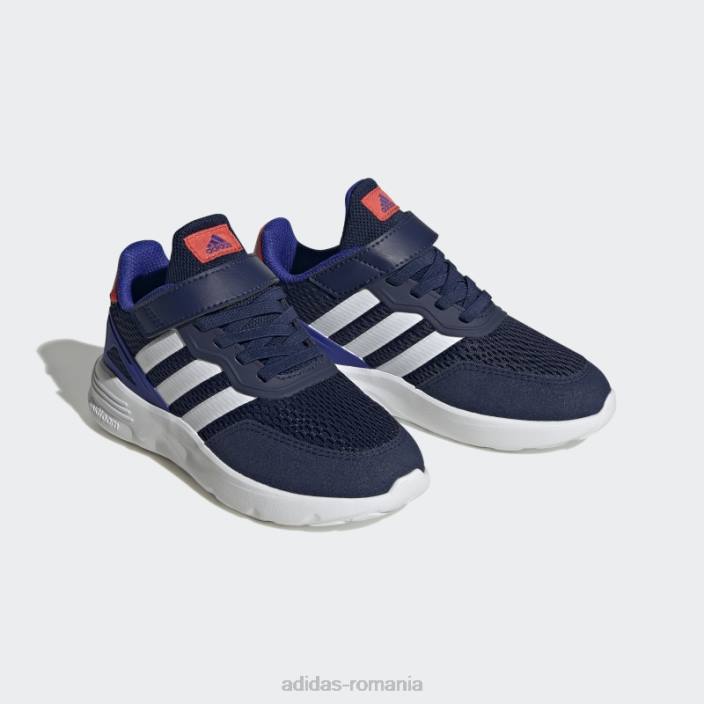 Adidas pantofi cu curea superioară din dantelă elastică nebzed albastru închis copii albastru închis/alb/albastru 2JBN17897