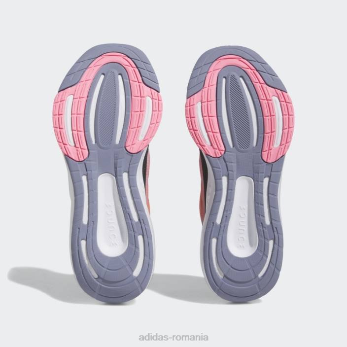 Adidas pantofi de alergare sport carbon ultrabounce din dantelă copii carbon/portocaliu/roz fascicul 2JBN11218