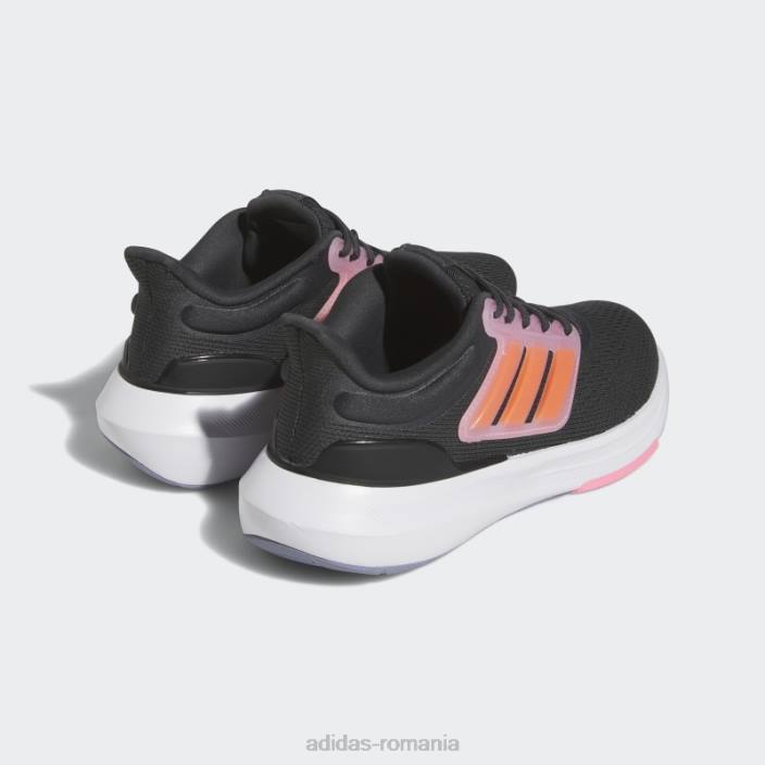 Adidas pantofi de alergare sport carbon ultrabounce din dantelă copii carbon/portocaliu/roz fascicul 2JBN11218