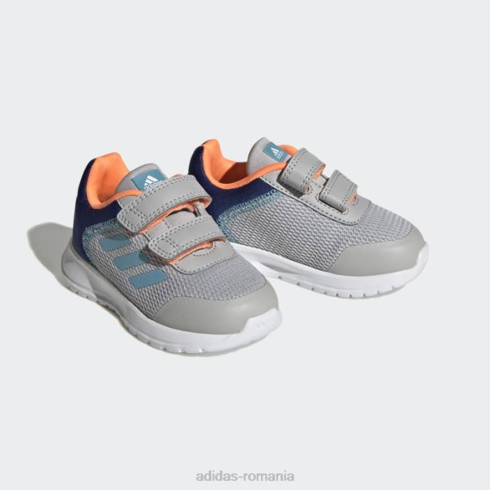 Adidas pantofi de alergare tensaur albastru copii gri/albastru/portocaliu 2JBN17632