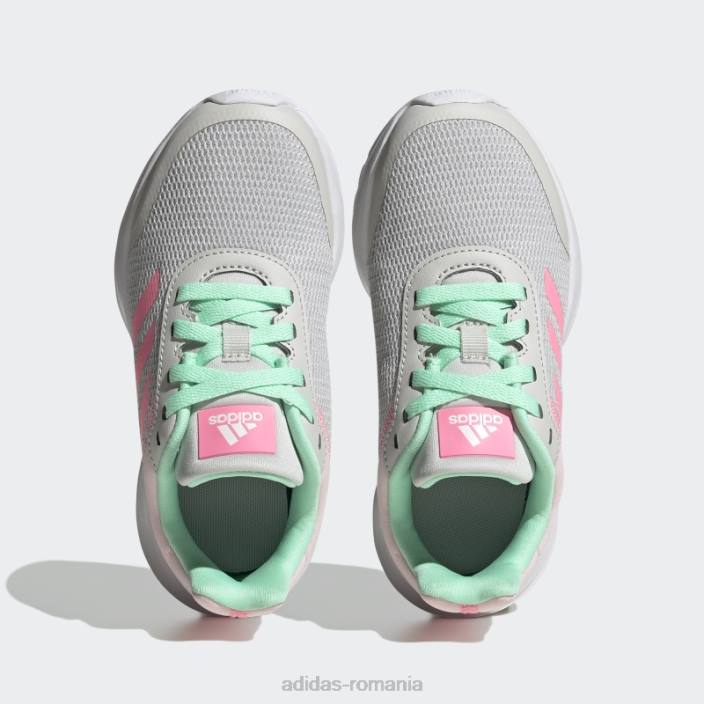 Adidas pantofi de alergare tensaur de mentă fierbinți copii gri/roz fascicul/mentă 2JBN11332