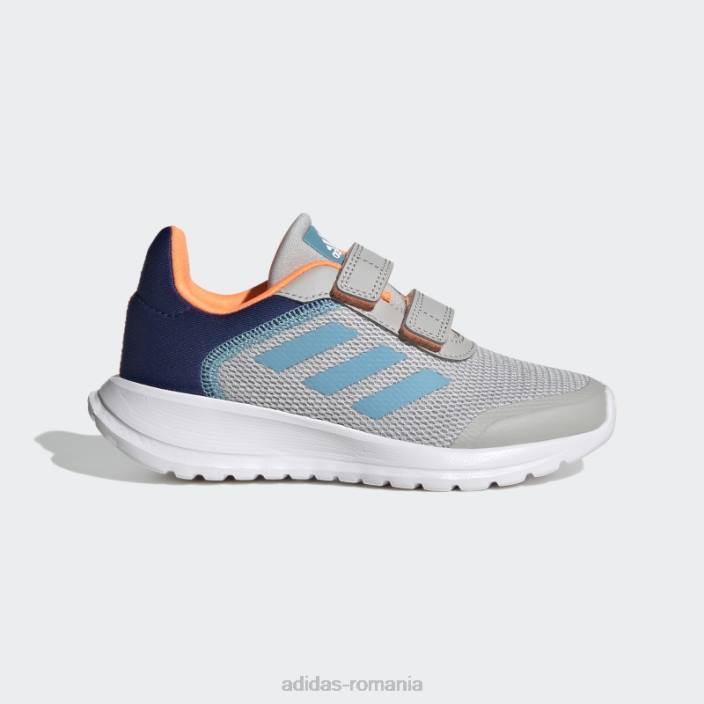 Adidas pantofi de alergare tensaur gri copii gri/albastru/portocaliu 2JBN17624
