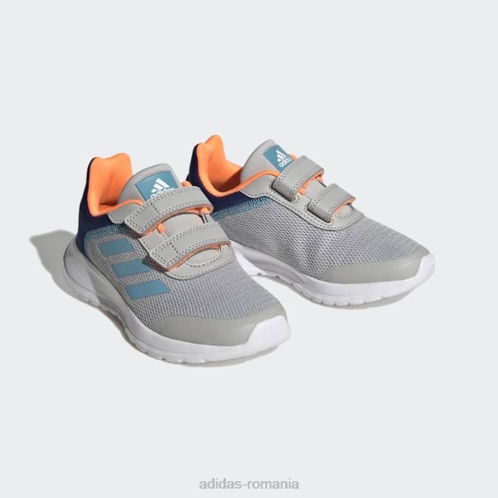 Adidas pantofi de alergare tensaur gri copii gri/albastru/portocaliu 2JBN17624