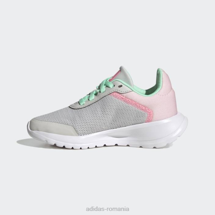 Adidas pantofi de alergare tensaur gri copii gri/roz fascicul/mentă 2JBN17639