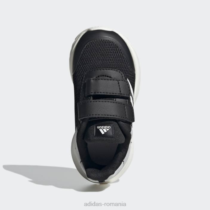 Adidas pantofi de alergare tensaur gri fierbinți copii negru/alb/gri 2JBN17642