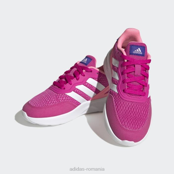 Adidas pantofi de alergat cu dantela stil de viață fucsia nebzed copii fucsia/alb 2JBN11345