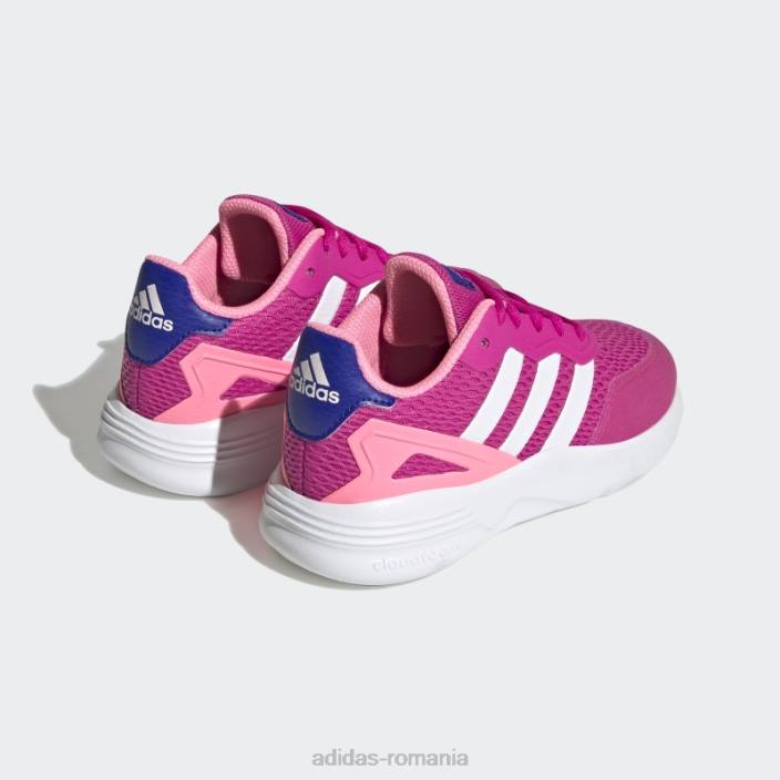 Adidas pantofi de alergat cu dantela stil de viață fucsia nebzed copii fucsia/alb 2JBN11345