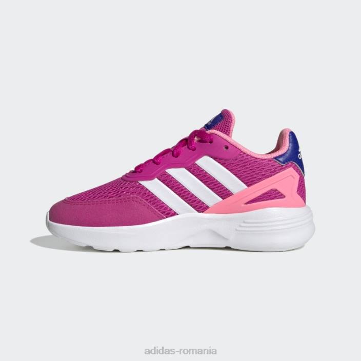 Adidas pantofi de alergat cu dantela stil de viață fucsia nebzed copii fucsia/alb 2JBN11345